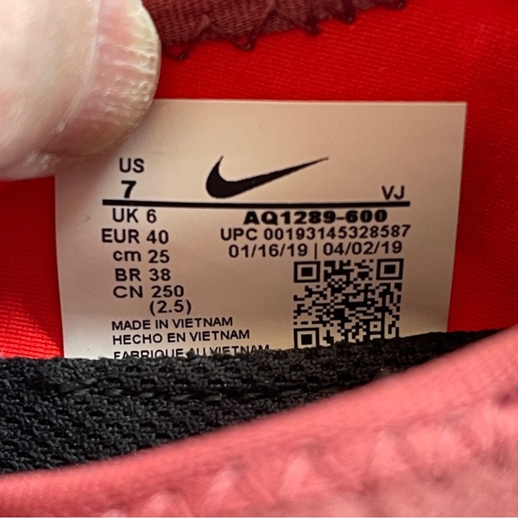 Nike Free Cedar Black RN 5.0 2019 Athletic Running Shoes AQ1289-600 Size 7